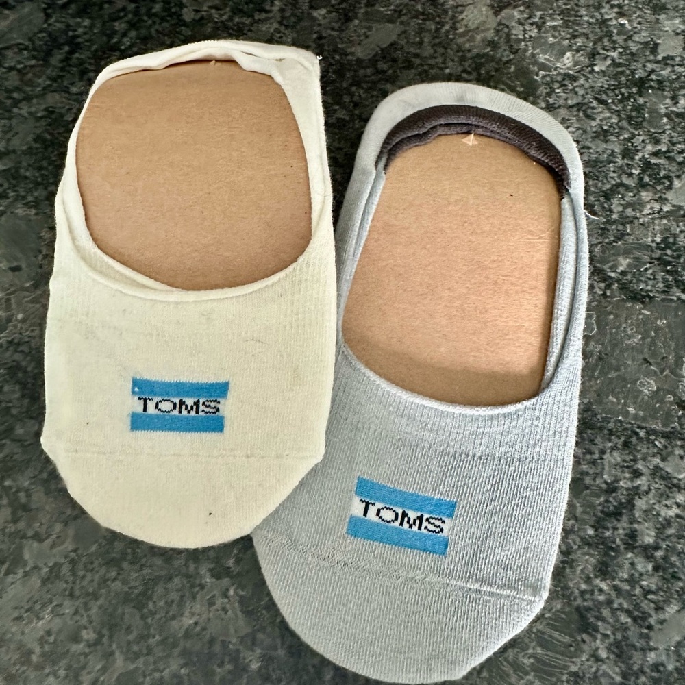 Toms and Cole Haan no show ped sock - 6 pairs